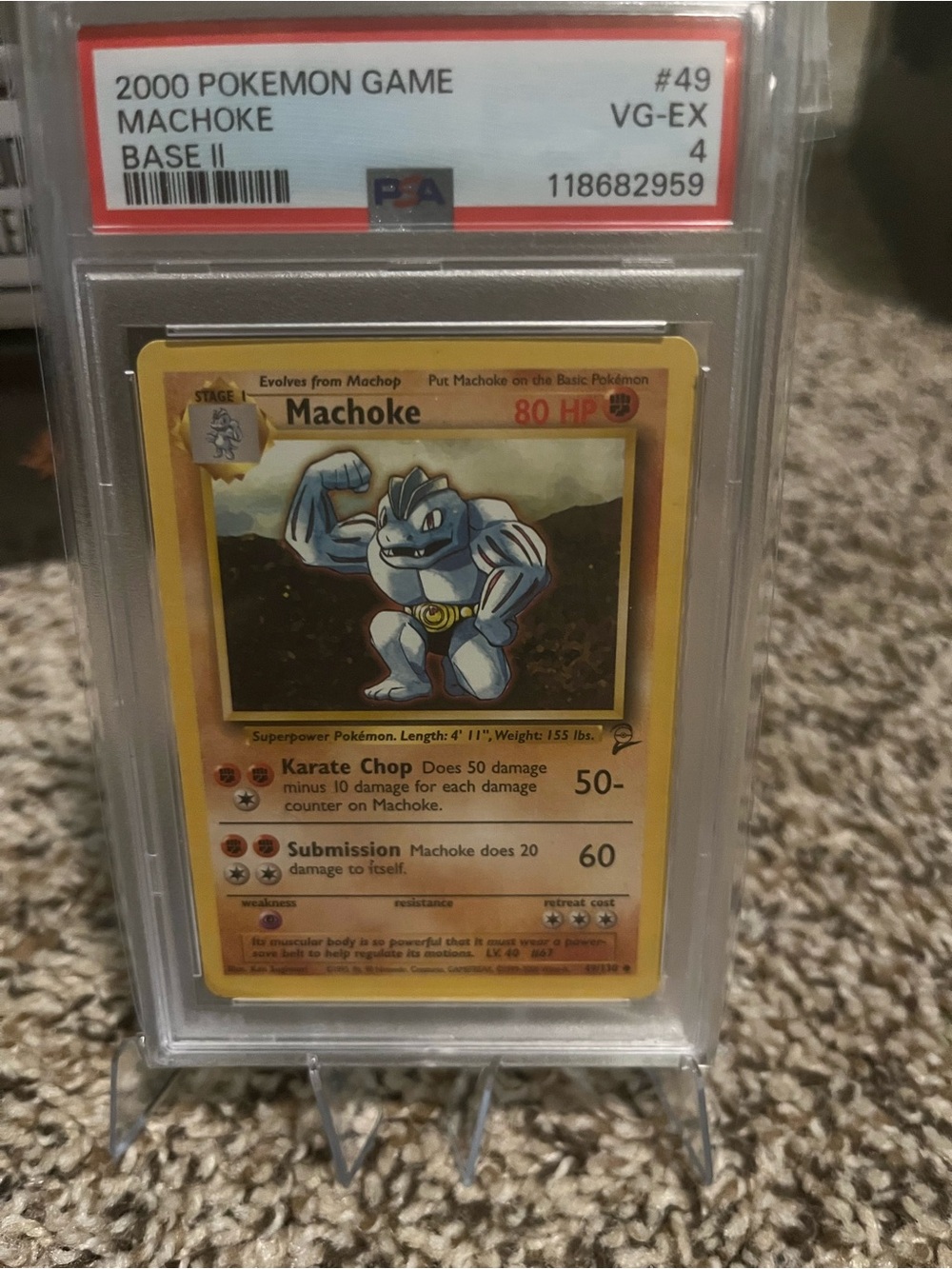 PSA 4 Base Set 2 Machoke
